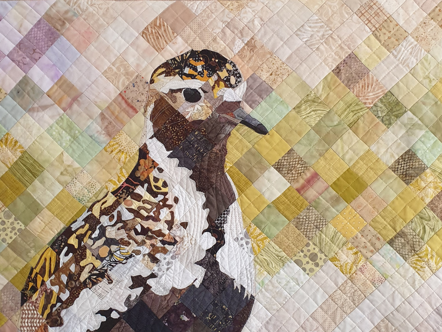 The Golden Plover has arrived Quilt by Dröfn Teitsdóttir from 2021. Greeting cards, posters and postcards. kashima.is